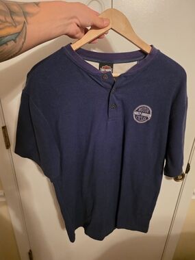 Vintage Harley Davidson Motorcycles Shirt sz Large Clearwater Florida Fletcher's